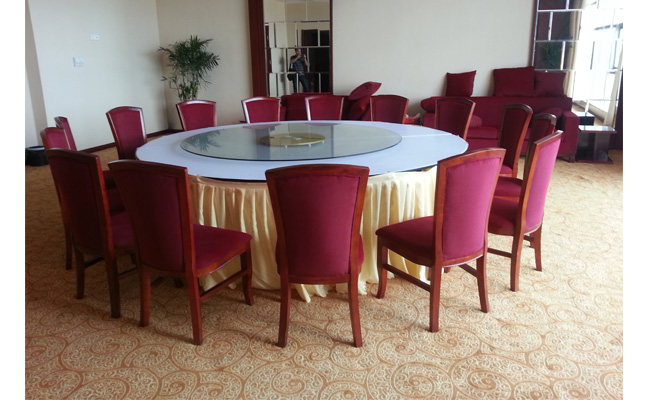 美高辦公家具工程案例實(shí)景照片 員工食堂[食堂餐桌椅]